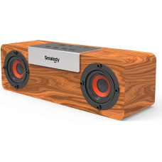 Smalody Bluetooth Speaker, Portable Wooden Speaker, Bluetooth 5.0 Wireless Speaker with 10W Deep Bass, TF Card Slot and AUX Input, Retro Home Decoration