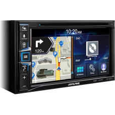 Alpine INE-W611D Multimedia Car Radio, Colour: Black, 2 DIN