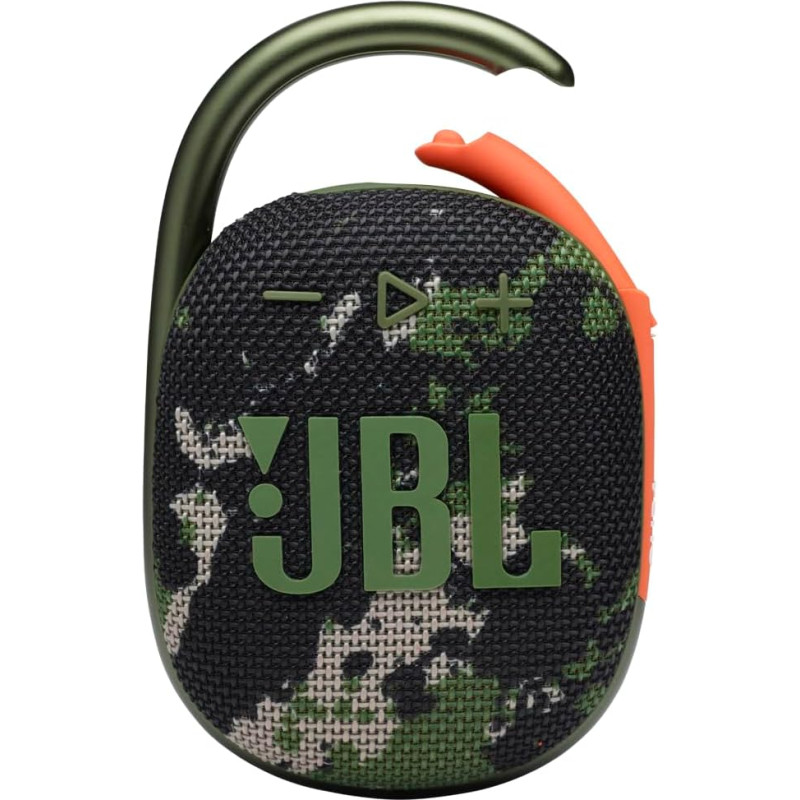 JBL In-Ear Earphones Clip 4 - Portable Mini Bluetooth Speaker, Large Audio and Expressive Bass, Built-in Carabiner, IP67 Waterproof and Dustproof