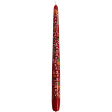 OLShop AG Ebersbacher Advent Calendar Candles, Lacquered, Red, Diameter 22 x Height 290 mm, Pack of 2