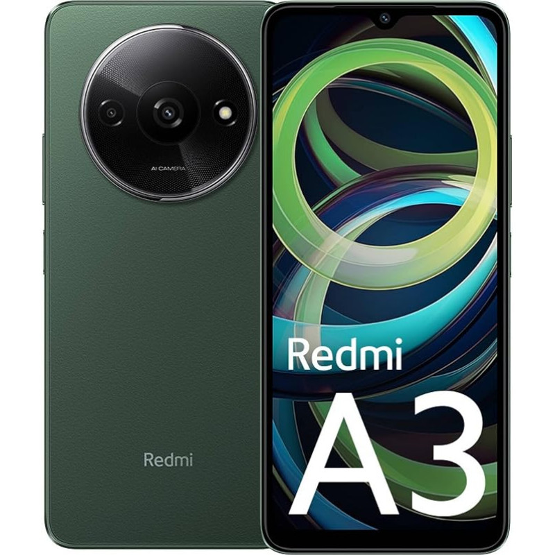 Xiaomi Redmi A3 Smartphone 6.71 Inch Mediatek Helio G36, 4 GB RAM, 128 GB, Green