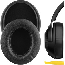 Geekria QuickFit Replacement Protein Leather Ear Pads for Razer Kraken X, Kraken X Ultralight, Kraken X Lite Headphones Headset Ear Pads Repair Parts (Black)