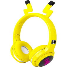 SVYHUOK Bluetooth Wireless Headphones Children for Boys Girls Over Ear Children's Headphones with Built-in Microphone, Yellow Foldable Headband Headset for Mobile Phone, Tablets, PC, Laptop, Learning