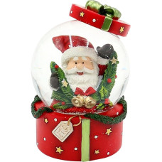 Snow Globe Santa Claus on Red Gift Box Base Length x Width x Height x Diameter 4.5 x 4.5 x 7 cm Diameter 4.5 cm