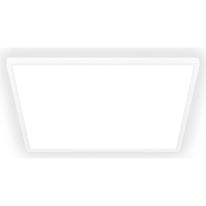 BRILONER - LED ceiling light with indirect light, 3 cm flat, neutral white light, lamp, ceiling light, living room lamp, LED panel, kitchen lamp, ceiling lighting, 56 x 56 x 3 cm, white
