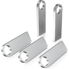 USB atmintinė 4 GB, 5 vnt., ABLAZE mini atmintinės, atsparios vandeniui, 4 GB metalinės USB atmintinės, įvairiaspalvės, 5 vnt., skirtos nešiojamajam kompiuteriui, kompiuteriui, televizoriui, automobiliui (4G, 5 vnt., įvairiaspalvės)