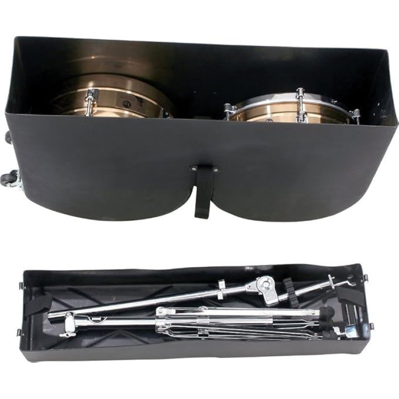 LP Latin Percussion LP520 Timbale Case mit Rollen, strapazierfähiger Kunststoff, für Timbales 14