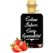 Strawberry Balm Vinegar Speciality 0.5 L 80% Fruit Juice Fully Fruity Aromatic and Very Mild 5% Acid