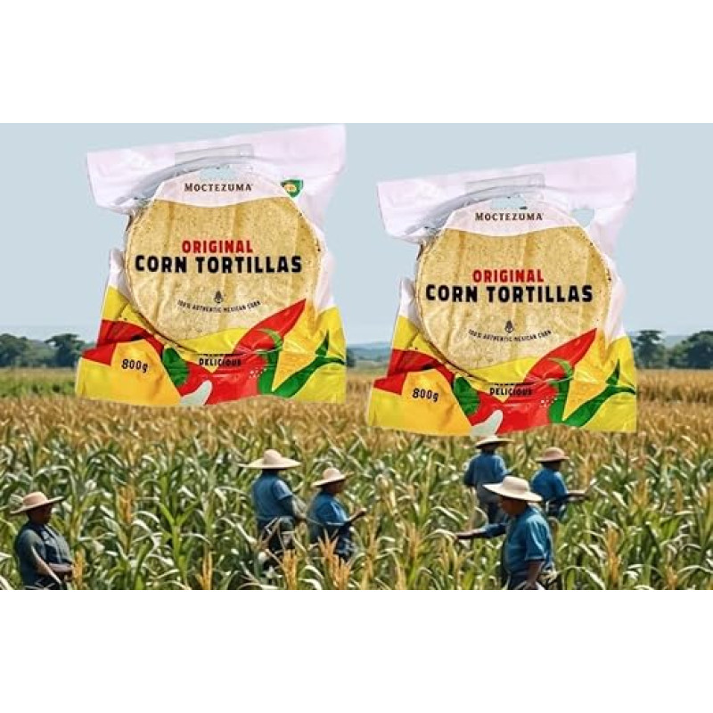 Tortilla 2x500g 2x25 Stück mit Nixtamal vegan, gentechnikfrei, glutenfrei