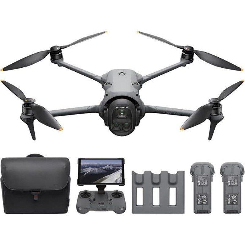 DJI Mavic 4 Pro 512GB Creator Combo, Drone with DJI RC Pro 2, Flagship Triple Camera Drone with 100MP 4/3 CMOS Hasselblad Camera, 51 Min. Max Flight Time, Three Batteries, Charging Station and More