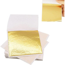 CPYJW 100 aukso lapų imitacijos lapų aukso lapų dekoratyvinis aukso lapų nagų menas aukso folija aukso amatų meno projektai 