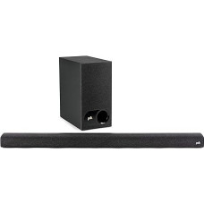 Polk Audio Signa S3 TV Soundbar with Subwoofer, HDMI ARC, Bluetooth, Google Chromecast, Soundbar TV with 5.1 Dolby Digital Decoding, AUX, Optical Input, Black