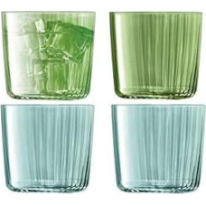 LSA Gems Glass Mug, Green, 8 cm, 4