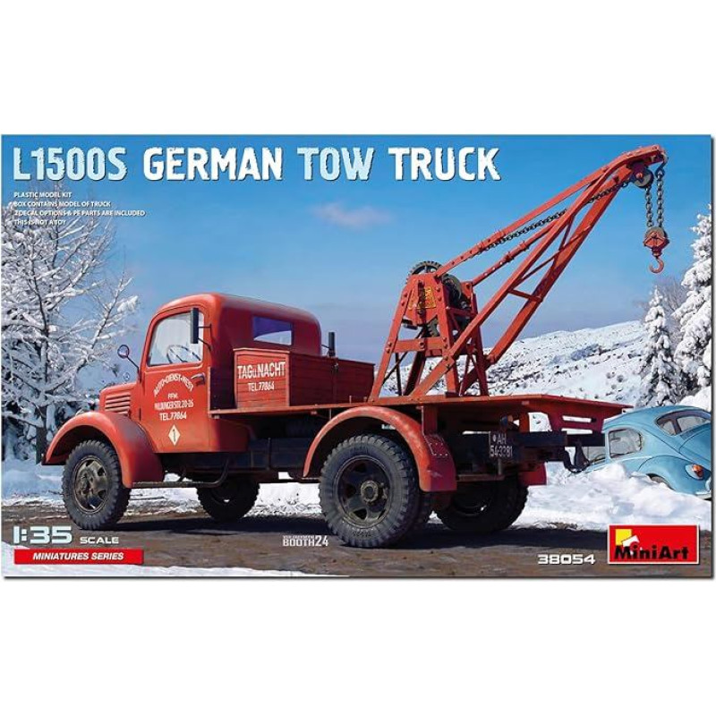 Mini Art 38045 1:35 Tow Truck L1500 - Faithful Replica, Model Building, Plastic Kit, Crafts, Hobby, Gluing, Model Kit, Assembly