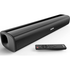 Saiyin Soundbar for TV Devices, 40 Watt Small Speakers for TVs, Surround Sound System, TV Soundbar Speaker with Bluetooth/Optical/AUX Connection for PC/Gaming/Projectors, 17 Inch