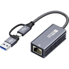 OHBUYAGN USB 5G LAN Adapter Ethernet Adapter USB 3.2 Gen 2 to RJ45 5000Mbps Gigabit Network Adapter on Aluminium Compatible with Laptop, PC under Windows 11/10/8, macOS etc