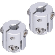 Entatial Aluminium Alloy High Load Flexible Coupling Hexagonal Shaft Coupling Shaft Accessories (8 mm Hex Hole to 8 mm Hex Hole)