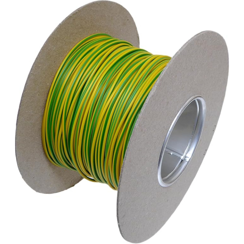 2 mm Erdungsschlauch, grün/gelb, zur Verwendung mit Doppel- und Erdungskabel, Bare Ware, etc., 100 m