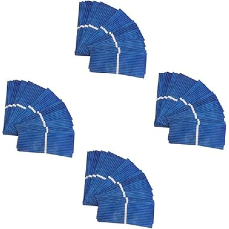 JOINPAYA 4 Sets Solar Cell Solar Panel Mini Battery Charger for Solar Panel Flexible Solar Solar Camping Equipment Camping Solar Panel Polycrystalline Blue Pack of 100 x 4