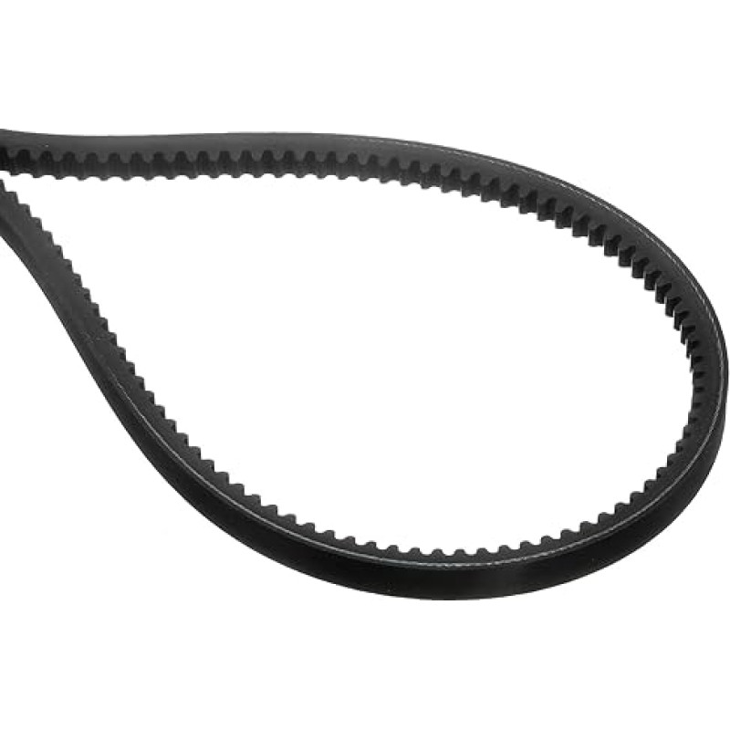 QUARKZMAN AX53 EPDM V formos diržas, neapdorotas dantytas pramoninis guminis V formos diržas, 1/2 colio pločio x 53 colių vidinis perimetras