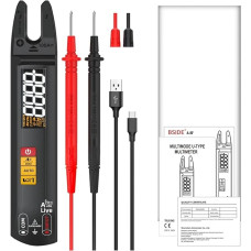 TIEOAXFT U0 U1 Digital Clamp Meter DC AC Professionelle 100A Amperemeter Zangen T-RMS Strom Elektrische Tester Auto Multimeter(U0 Tool Kits)