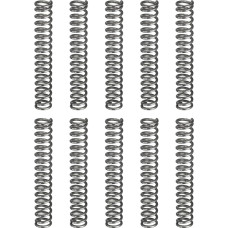 sourcing map Druckfeder, 8 mm Außendurchmesser, 1,2 mm Drahtgröße, 50 mm freie Länge, Federstahlkonstruktion, erweiterte mechanische Druckfedern für Laden- und Reparaturen, silberfarben, 30 Stück