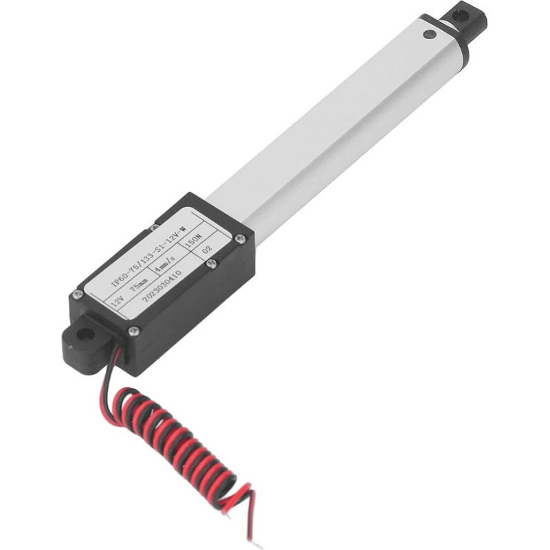 150n Electric Micro Linear Aktuator Multi Mini Motion 75 Mm Hub 12 V 3 Zoll, 50 Pfund Kraft, Innovatives Kompaktes Design und Vielseitige Funktionen für die Allgemeine (No Bracket)