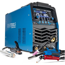 IPOTOOLS Kombinuotas suvirinimo aparatas MIG-185CMT 7-in-1 TIG MIG MAG suvirinimo aparatas su plazminiu pjaustytuvu 45 A Sinerginis inverterinis suvirinimo aparatas su 185 A su fluxu, MMA, 230 V