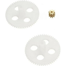 MRVAKDYDI Kunststoff-Schneckengetriebe ， 3er-Pack 0,3 Modul Ritzel 71A701A702A DIY Spielzeug Hubschrauber 7 Zähne Kupfer Verlangsamen