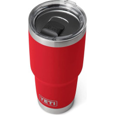 YETI Rambler, nerūdijančio plieno, puodelis, raudonas, 30 oz (887 ml)