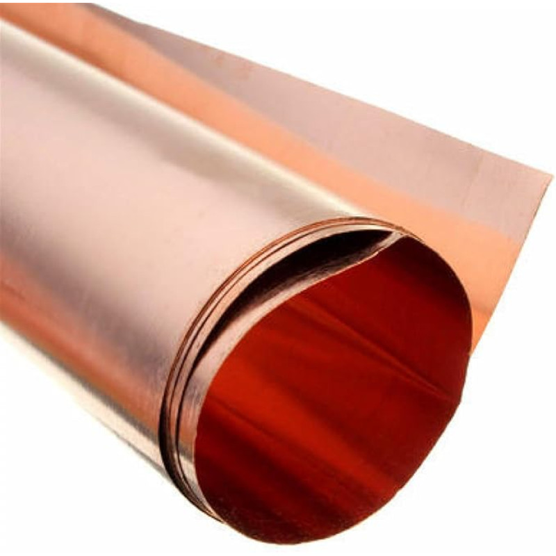 Flat Sheet Copper Sheet Copper Plate Skin Purple Copper Plate Strips 0.01-0.6 mm Copper Strips Square Materials (Color : Copper Skin, Size : 0.2x200x1000mm)