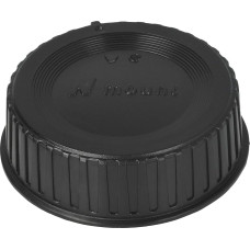 vhbw Juodas plastikinis galinis objektyvo dangtelis, suderinamas su Nikon F montavimo objektyvais