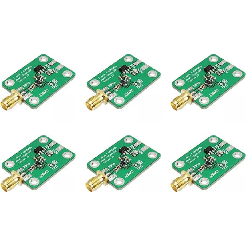 Reinscer 6X AD8317 Logarithmischer HochGeschwindigkeit Detektor Log Detektor Signal Log Ausgabe Power Meter 1M-10000MHz Controller