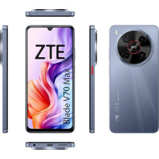 ZTE Smartphone Blade A70 MAX (6.90 Inch HD Waterdrop Display, 4G LTE, 4GB RAM, 128GB Internal Memory (Expandable microSDXC up to 1TB), 50MP Main, 8MP Front, Dual SIM, Android 15) Grey
