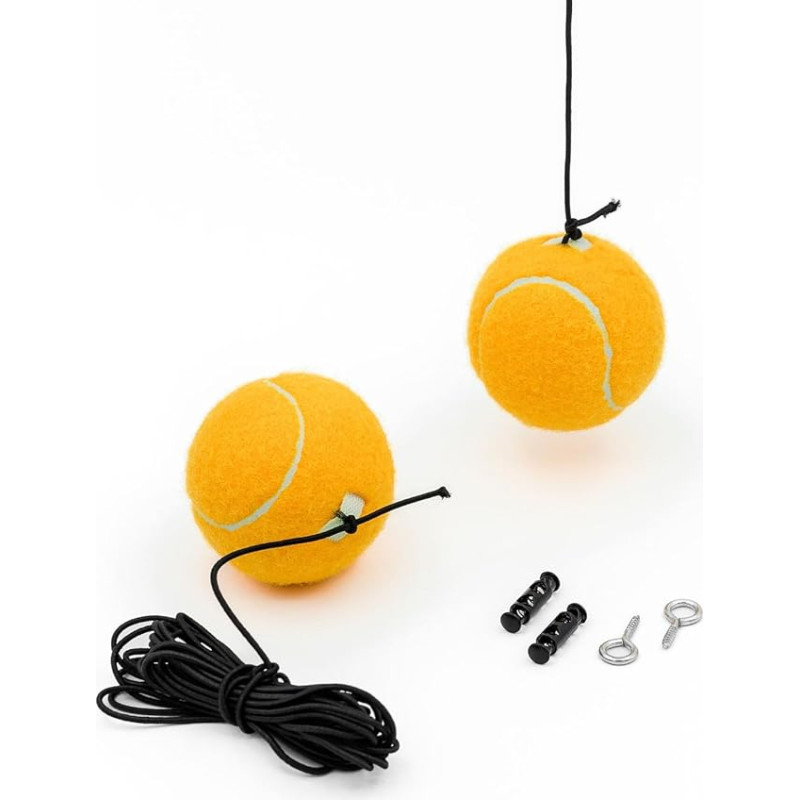 Firefly 2 Pack Garage Parking Aid Tennis Ball Car Stopper on One Cord Parking Aid Pack of 2