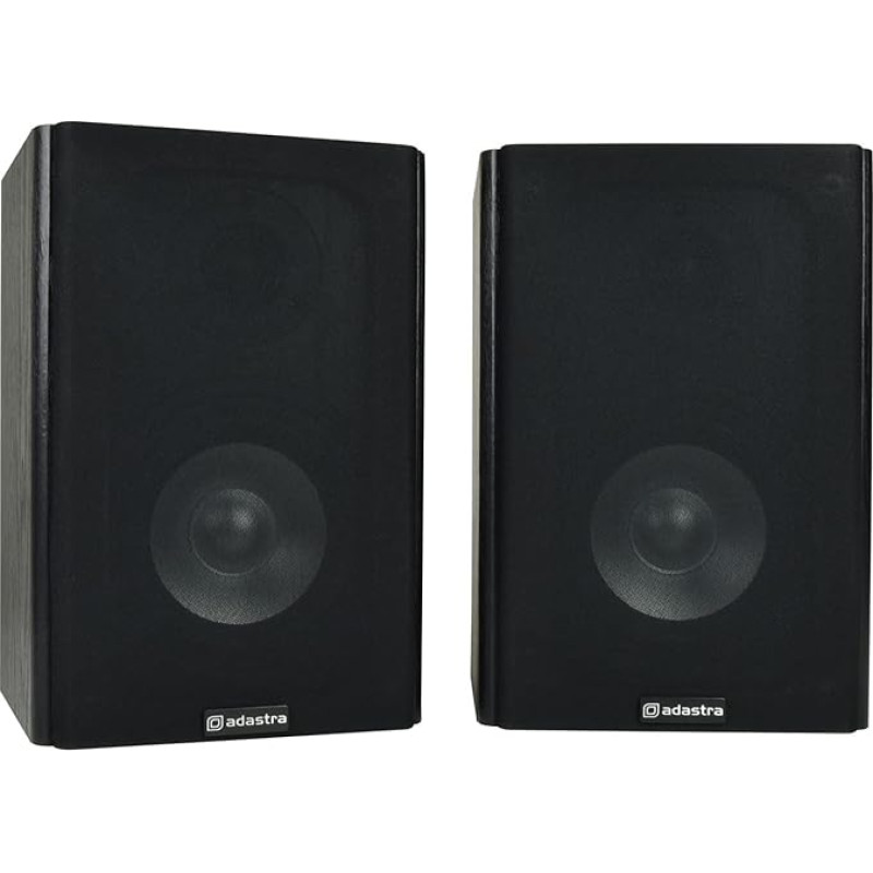 Adastra Studio Sound Bookshelf Speakers - Supplied in Pairs - 160W Peak 4 Ohm