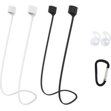 2 x Magnetic Airpods Strap, Airpods Retainer, Anti-Loss Sports Silicone Strap Compatible with Airpods, Magnetic Anti-Lost Bluetooth Earphone Cord, Accessories for Airpods PRO/3/2/1
