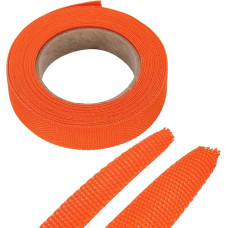 sourcing map Geflochtene Kabelhülsen, Schrumpfschlauch, 1,27 cm, 4,9 m, Orange, 2:1 Verhältnis, Schrumpfschlauch, Kabelschutz für Kabelbaumkabel, Netzwerkkabelschutz, Kabelmanagement