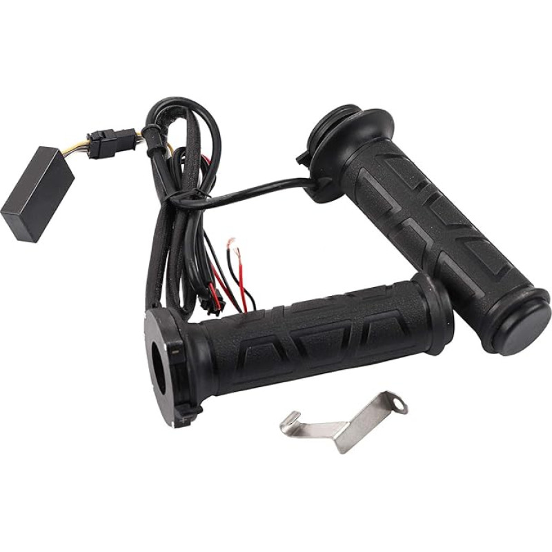 Handle Heater, Heating Grips 22 mm, Handle Heating Motorcycle, Heating Handles, 1 Pair 22 mm (7/8 Inch) Electric Hot Heating Warm Handles Handlebar, black