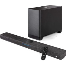 Polk Audio React 2.1 Soundbar System, Home Cinema Soundbar with Alexa Built-in and Wireless Subwoofer