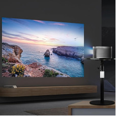 OUGPIU Projector Stand with Pallets, Desktop Projector Stand, Floor Stand, Laptop, Notebook, DJ Equipment, Tripod Tray Holder, Height Adjustable 25-45 cm (C)