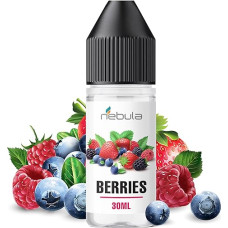 Nebula Berries 30 ml aromato koncentratas Raudonieji vaisiai Pagaminta Italijoje Farmacinė kokybė