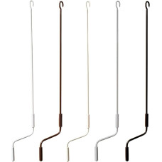 TENDAGGIMANIA Markizės alkūnė universali dažyta geležis - markizės alkūnė su kabliu ir ergonomiška rankena, pagaminta iš PVC, reguliuojamos spalvos ir dydžio