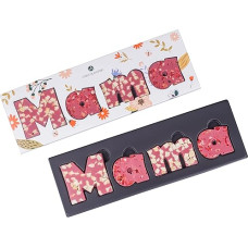 CHOCOLISSIMO - Dovana Mamai - Motinos dienos saldumynai - Šokoladinė dovana mamai - Šokoladiniai laiškai, pagaminti iš rubino šokolado - Dovanų idėja Gimtadienio mama - Dovanos Motinos dienai nuo vaikų