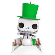 Hallmark Keepsake Disney Tim Burtons The Nightmare Before Christmas Jack Skellington Snowman Funko Pop! Christmas Decoration 2024 Christmas Decoration Gifts for Disney Fans