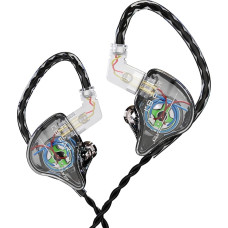 Yinyoo KBEAR Storm Profesionalios In-Ear ausinės monitoriaus ausinės dainininkams būgnininkams Muzikantai Individualios laidinės ausinės IEM didelės skiriamosios gebos nuimamas pasidabruotas OFC kabelis