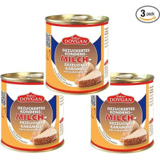Pack of 3 Dovgan Sugared Condensed Milk Caramel 6% Fat, 3 x 397 g