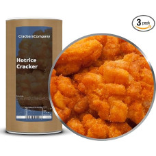 3 x 250g Rice Cracker Hot Rice Cracker Spicy Spicy Exotic Rice Cracker Vegetarian Lactose Free