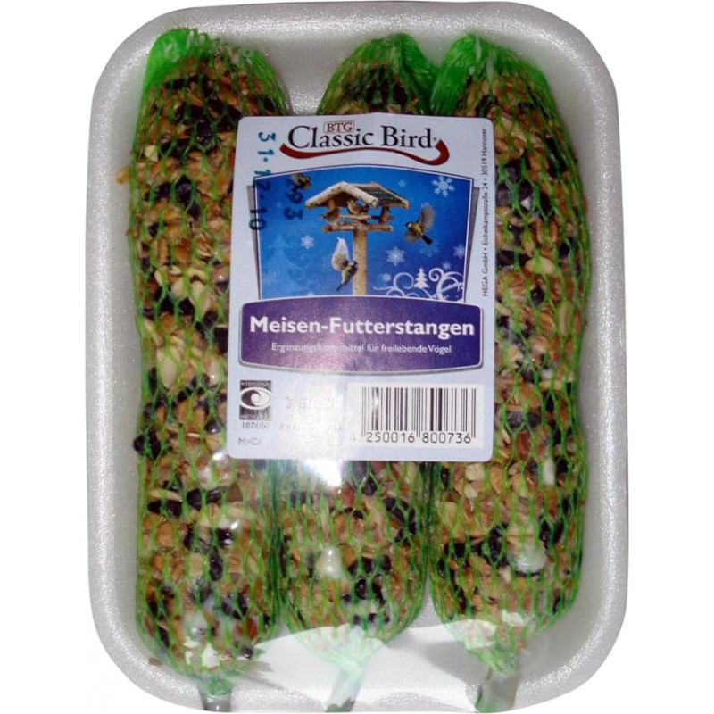 Klasikinis paukščių čiurlių lesintuvas 20 x 3 vnt.