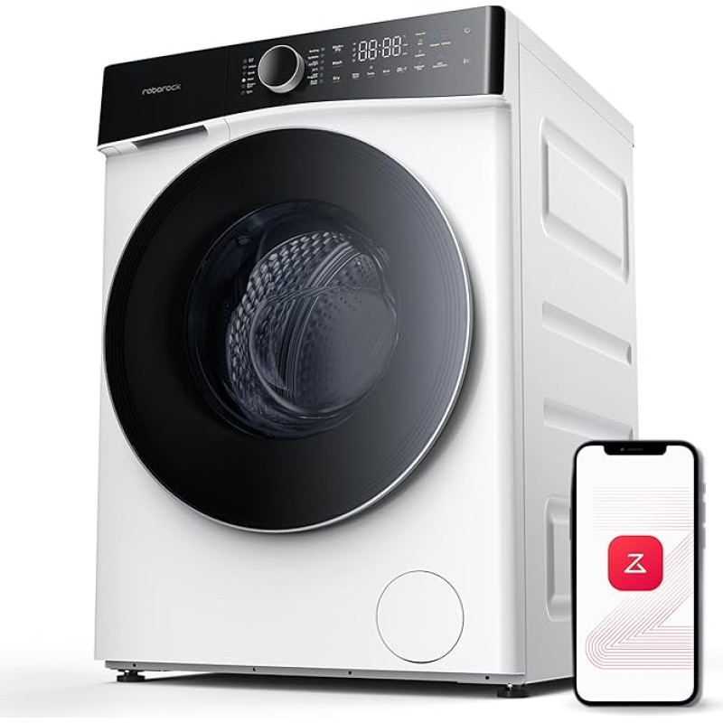 roborock Zeo Lite Washer Dryer / 10 kg Wash & 6 kg Drying / Zeo-cycle Drying Technology / RR Seafarer Washing & Drying Algorithm / LintClear Self-Cleaning System / Automatic Dosing